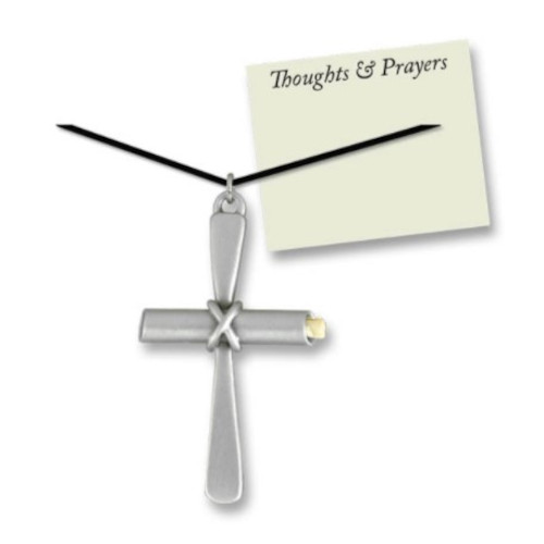 Cropped Pendant Prayer Cross PPC101B
