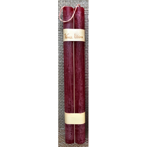 tapers-set-of-2-deep-red